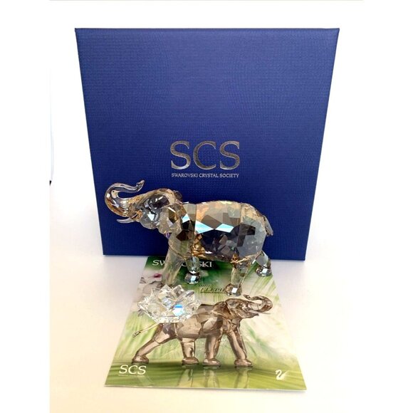 Swarovski Cinta Elephant Crystal Figurine SCS Annual Edition 2013 1137207 Retire - Picture 2 of 12